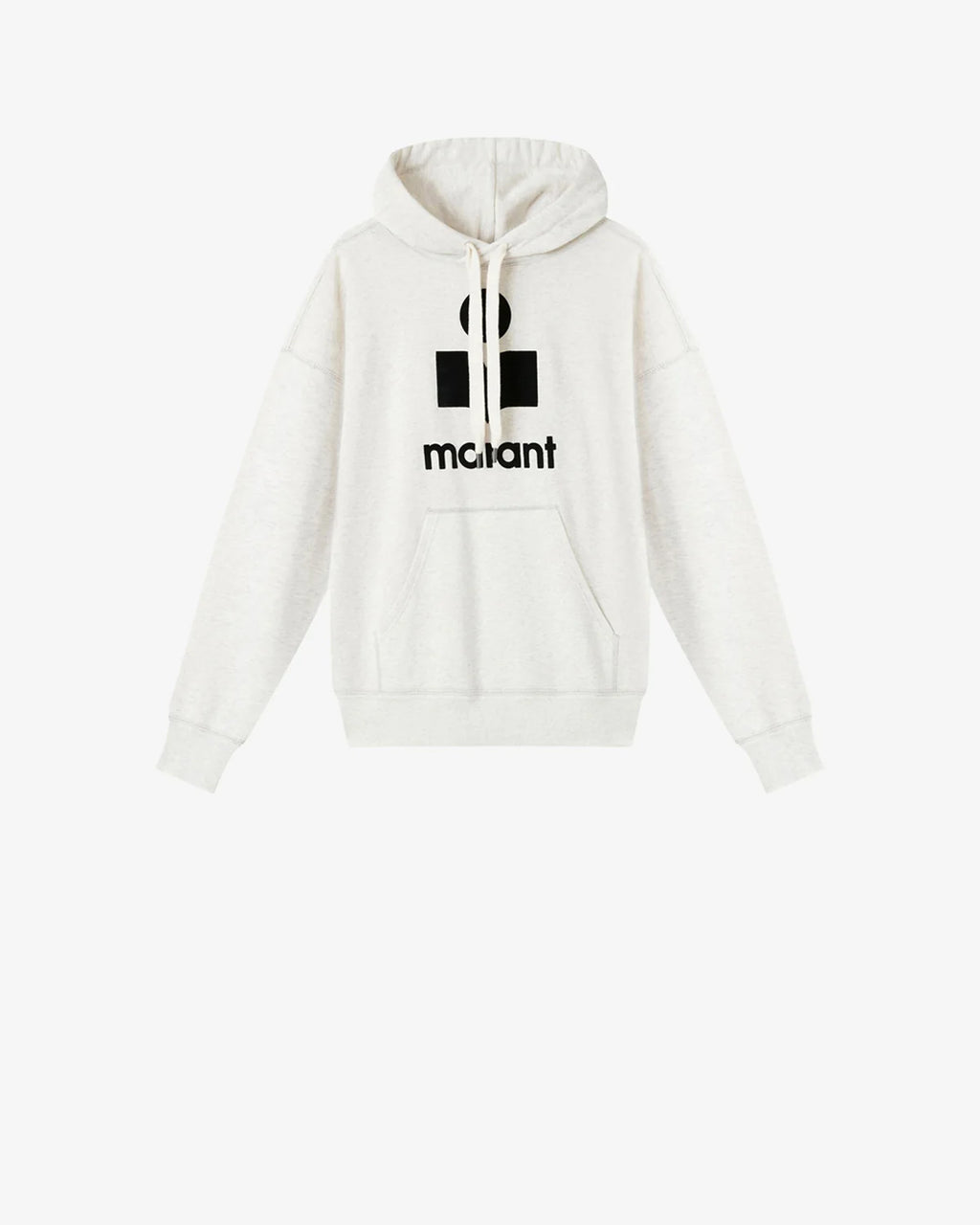 Sweatshirt Mansel Gris Logo Noir Isabel Marant