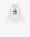 Sweatshirt Mansel Gris Logo Noir Isabel Marant