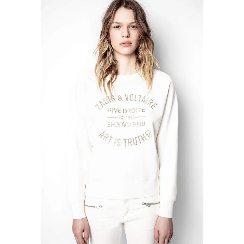 Sweatshirt Upper Blason Zadig&Voltaire Blanc
