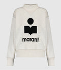 SWEATSHIRT MOBY Logo Noir Isabel Marant