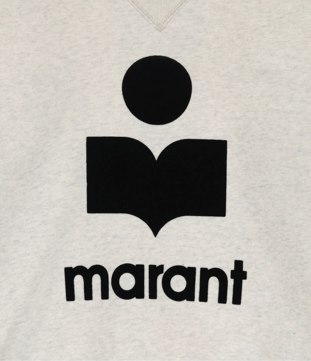 SWEATSHIRT MOBY Logo Noir Isabel Marant